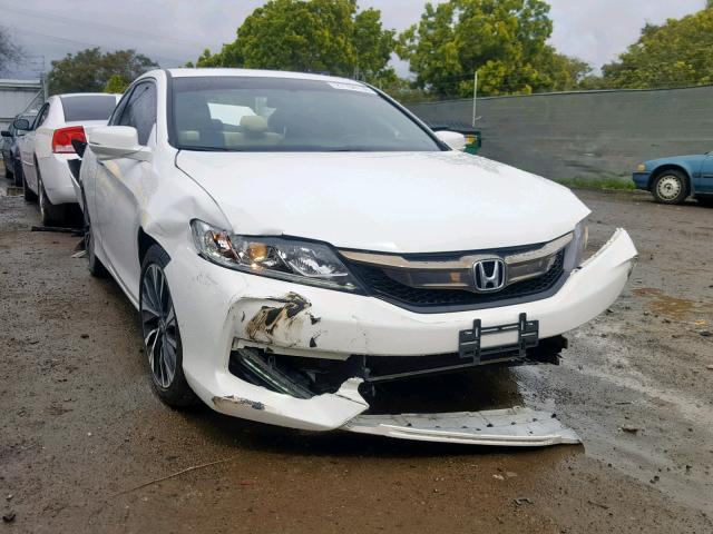 1HGCT2B86GA002053 - 2016 HONDA ACCORD EXL WHITE photo 1