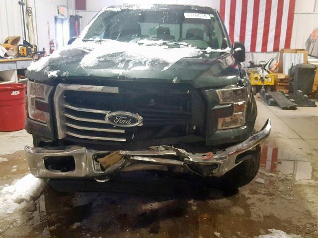 1FTEW1EGXFKE05862 - 2015 FORD F150 SUPER GRAY photo 9