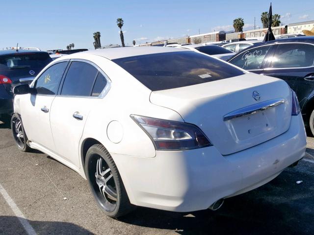 1N4AA5APXDC814113 - 2013 NISSAN MAXIMA S WHITE photo 3