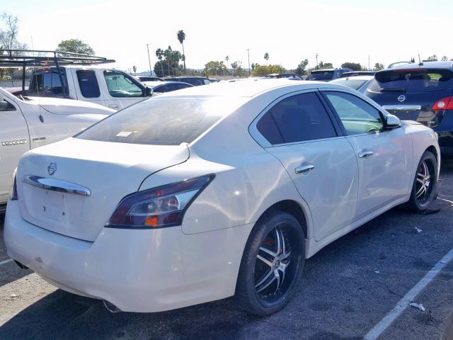 1N4AA5APXDC814113 - 2013 NISSAN MAXIMA S WHITE photo 4