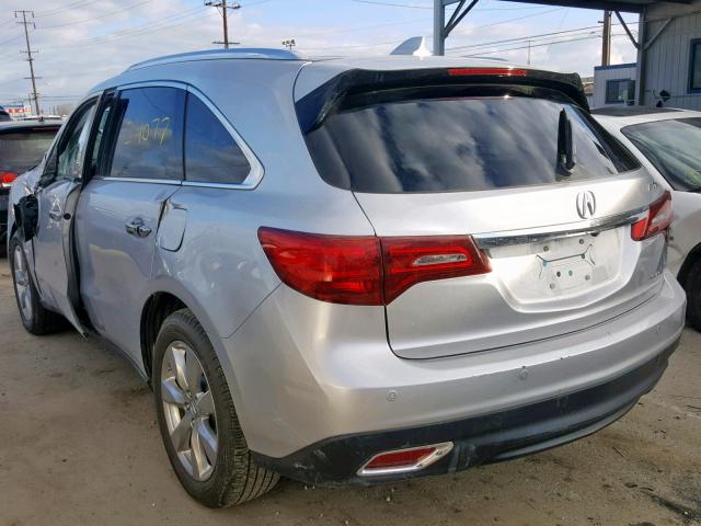 5FRYD4H88FB025732 - 2015 ACURA MDX ADVANC SILVER photo 3