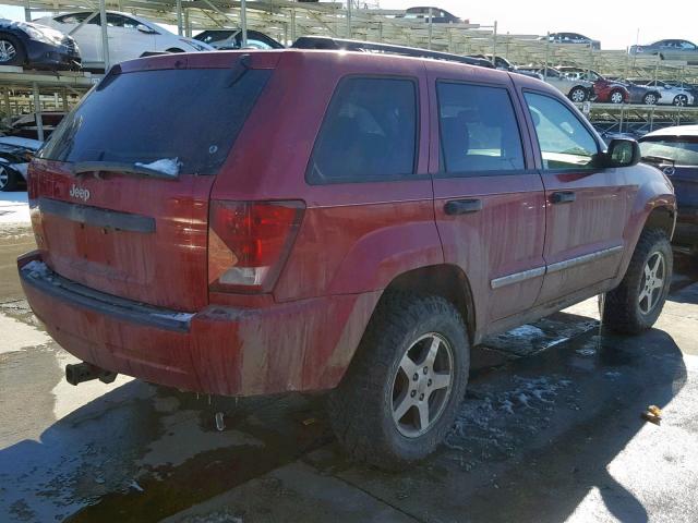 1J4GR48K25C646433 - 2005 JEEP GRAND CHER RED photo 4