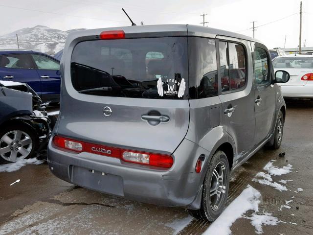 JN8AZ2KR5AT158789 - 2010 NISSAN CUBE BASE GRAY photo 4