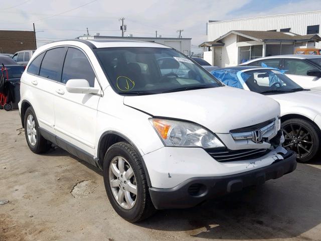 JHLRE38768C028281 - 2008 HONDA CR-V EXL WHITE photo 1