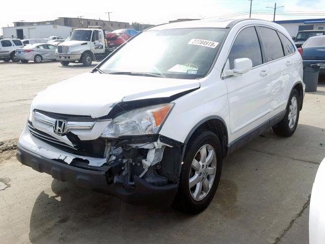 JHLRE38768C028281 - 2008 HONDA CR-V EXL WHITE photo 2