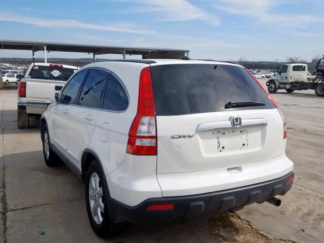 JHLRE38768C028281 - 2008 HONDA CR-V EXL WHITE photo 3