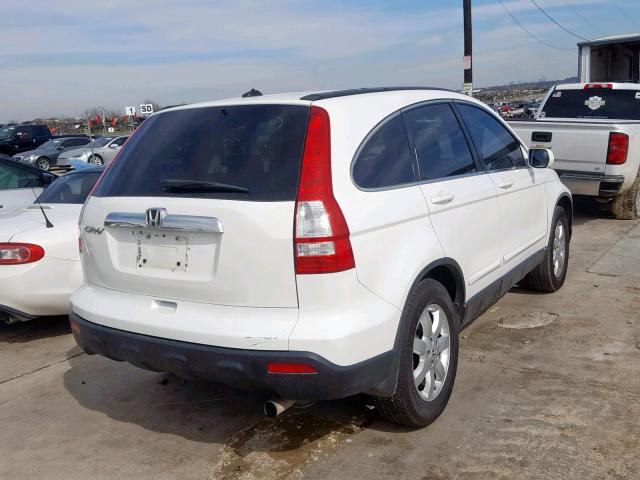 JHLRE38768C028281 - 2008 HONDA CR-V EXL WHITE photo 4