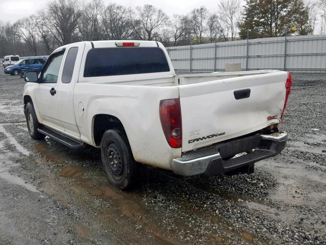 1GTCS199078138518 - 2007 GMC CANYON WHITE photo 3