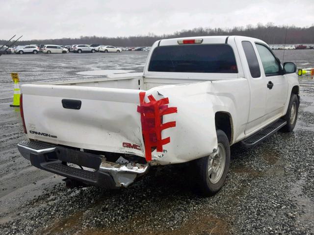 1GTCS199078138518 - 2007 GMC CANYON WHITE photo 4