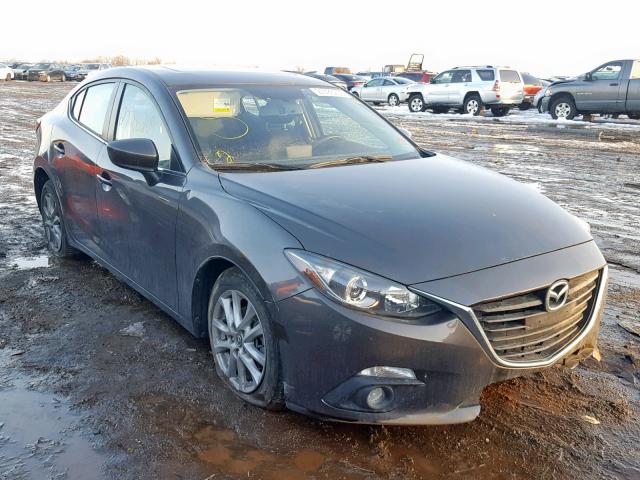 JM1BM1W72G1314969 - 2016 MAZDA 3 TOURING GRAY photo 1