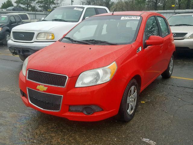 KL1TD6DE3BB157580 - 2011 CHEVROLET AVEO LS RED photo 2