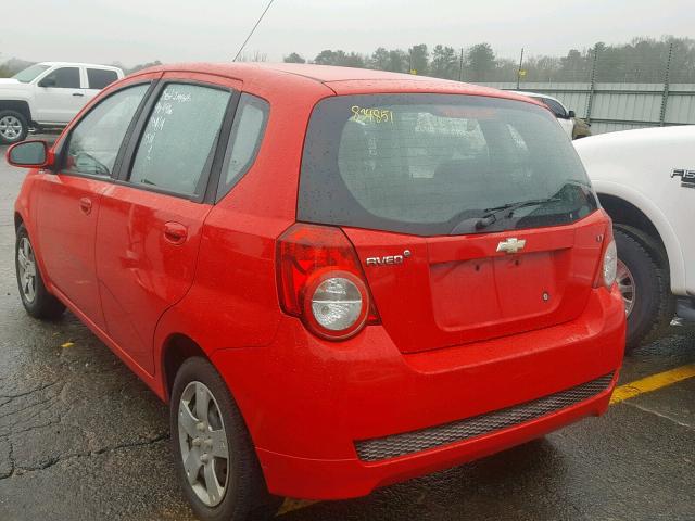KL1TD6DE3BB157580 - 2011 CHEVROLET AVEO LS RED photo 3