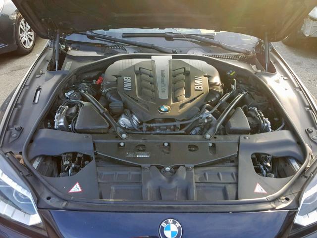 WBA6B2C50FGB99445 - 2015 BMW 650 I BLACK photo 7