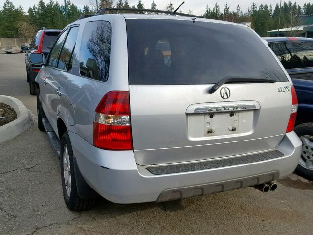 2HNYD18671H514019 - 2001 ACURA MDX TOURIN SILVER photo 3