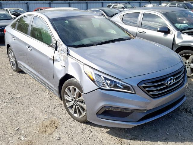 5NPE34AF7HH494833 - 2017 HYUNDAI SONATA SPO GRAY photo 1