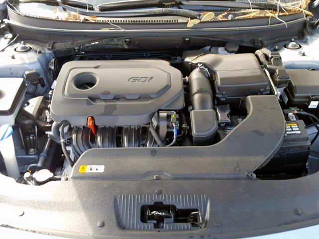 5NPE34AF7HH494833 - 2017 HYUNDAI SONATA SPO GRAY photo 7