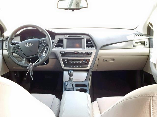 5NPE34AF7HH494833 - 2017 HYUNDAI SONATA SPO GRAY photo 9