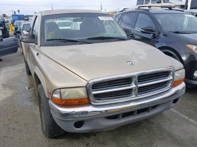 1B7GL42N52S665926 - 2002 DODGE DAKOTA SLT TAN photo 1