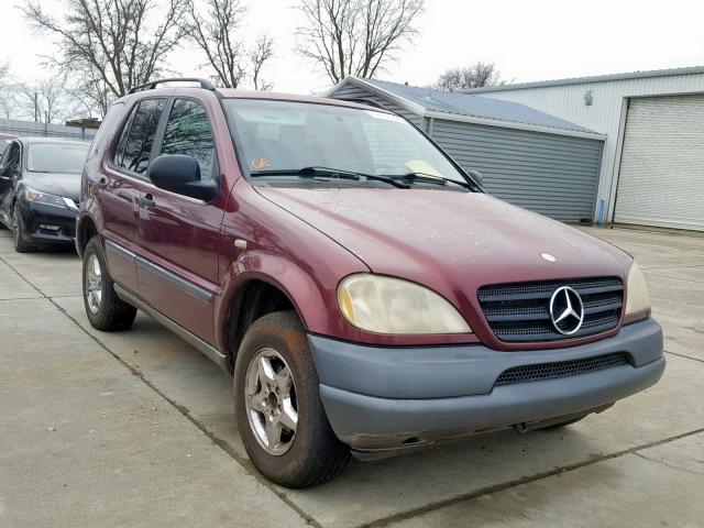 4JGAB54E9WA014141 - 1998 MERCEDES-BENZ ML 320 BURGUNDY photo 1