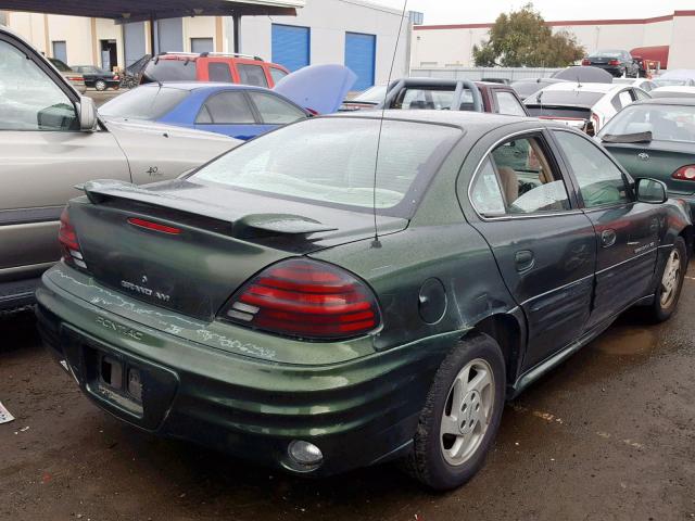 1G2NF52E2YM876670 - 2000 PONTIAC GRAND AM S GREEN photo 4