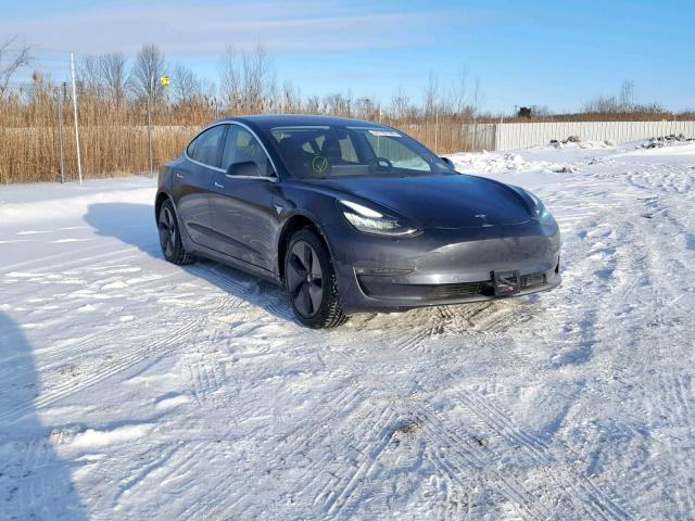 5YJ3E1EA7JF021386 - 2018 TESLA MODEL 3 GRAY photo 1