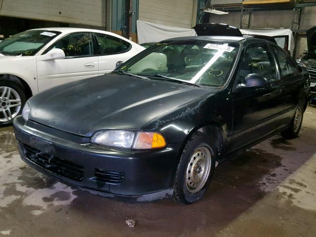 2HGEJ2122SH568457 - 1995 HONDA CIVIC DX BLACK photo 2