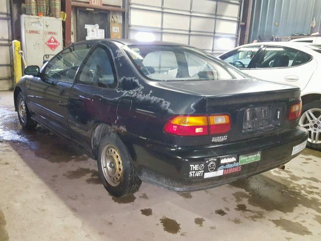 2HGEJ2122SH568457 - 1995 HONDA CIVIC DX BLACK photo 3