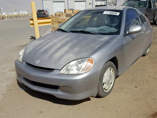 JHMZE14731T003401 - 2001 HONDA INSIGHT GRAY photo 2