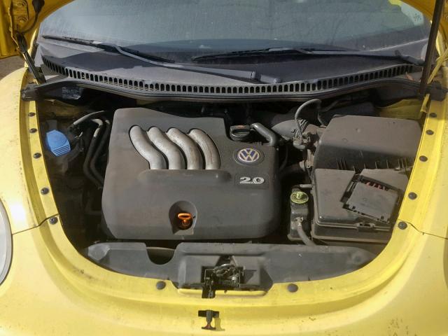 3VWCC21C8YM424315 - 2000 VOLKSWAGEN NEW BEETLE YELLOW photo 7