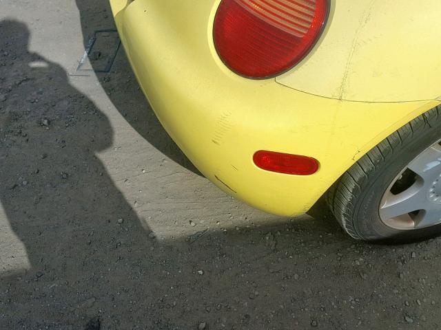 3VWCC21C8YM424315 - 2000 VOLKSWAGEN NEW BEETLE YELLOW photo 9