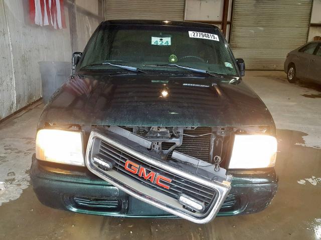 1GTCS19W528233607 - 2002 GMC SONOMA GREEN photo 9