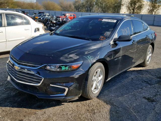 1G1ZB5ST9GF247068 - 2016 CHEVROLET MALIBU LS BLACK photo 2