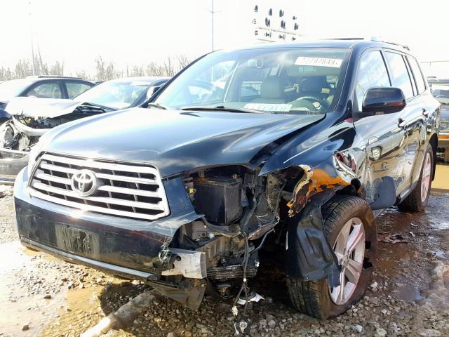 5TDDK3EH6AS031232 - 2010 TOYOTA HIGHLANDER BLACK photo 2