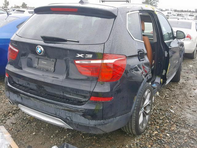 5UXWY3C53F0E96272 - 2015 BMW X3 XDRIVE2 BLACK photo 4