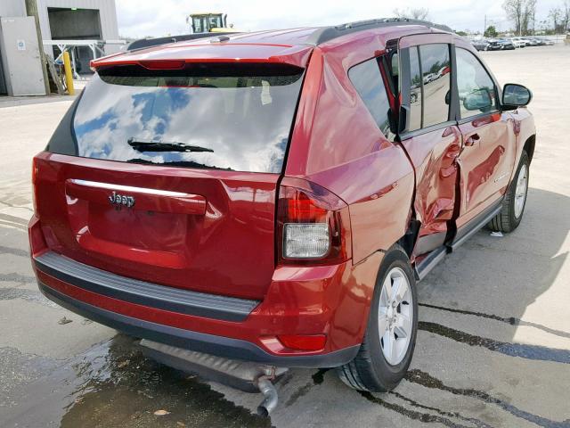 1C4NJCBBXGD792924 - 2016 JEEP COMPASS SP RED photo 4