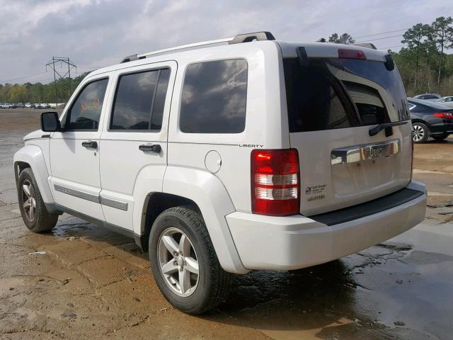 1C4PJLCK2CW121141 - 2012 JEEP LIBERTY LI WHITE photo 3