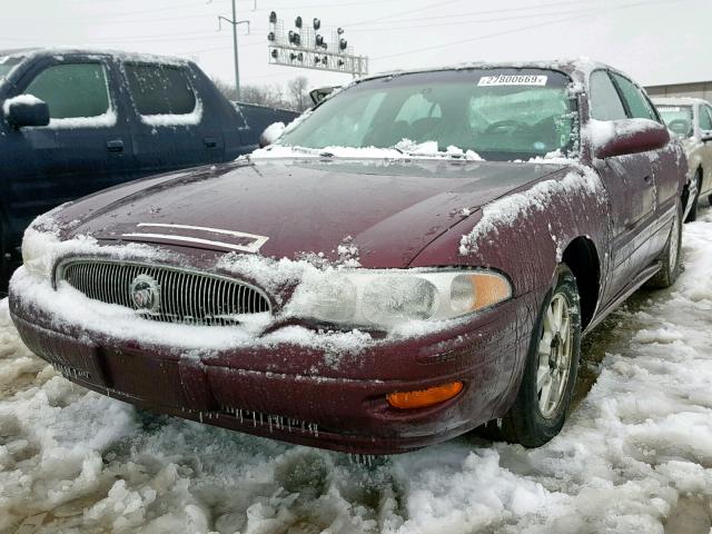 1G4HP52K144168136 - 2004 BUICK LESABRE CU BURGUNDY photo 2