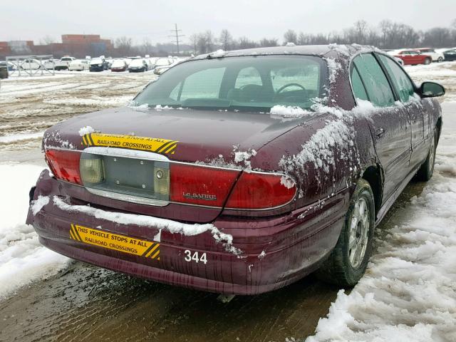 1G4HP52K144168136 - 2004 BUICK LESABRE CU BURGUNDY photo 4