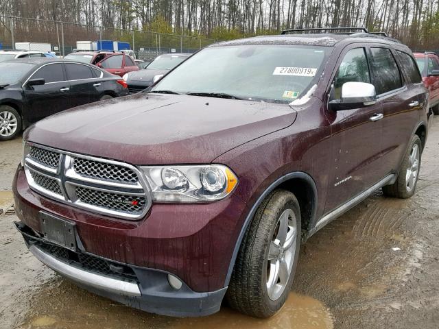 1C4SDJET0CC286411 - 2012 DODGE DURANGO CI PURPLE photo 2