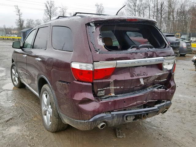 1C4SDJET0CC286411 - 2012 DODGE DURANGO CI PURPLE photo 3