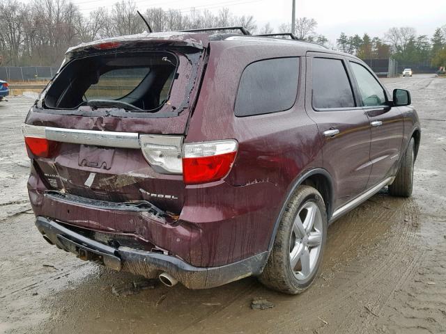 1C4SDJET0CC286411 - 2012 DODGE DURANGO CI PURPLE photo 4