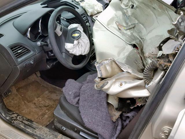1G1ZC5EB8AF286662 - 2010 CHEVROLET MALIBU 1LT თაფლისფერი ფოტო 9