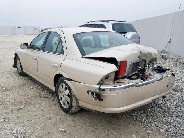 1LNHM87A72Y615164 - 2002 LINCOLN LS GOLD photo 3