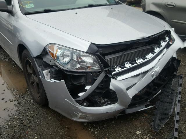 1G1ZB5EB7A4108403 - 2010 CHEVROLET MALIBU LS SILVER photo 9