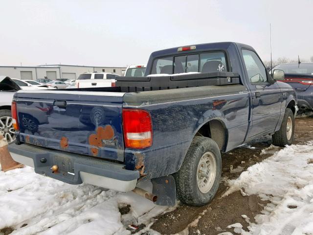 1FTCR10A7PPA68394 - 1993 FORD RANGER BLUE photo 4