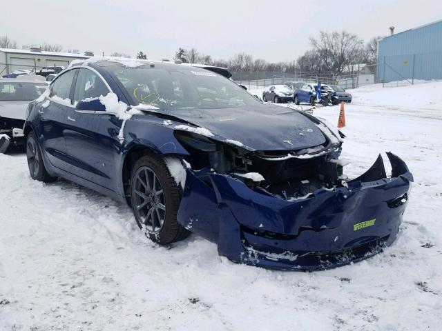 5YJ3E1EB2JF064445 - 2018 TESLA MODEL 3 BLUE photo 1