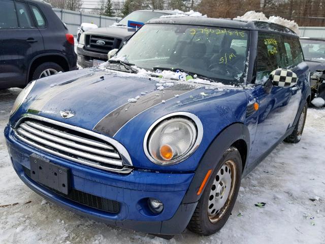 WMWML33528TP97232 - 2008 MINI COOPER CLU BLUE photo 2