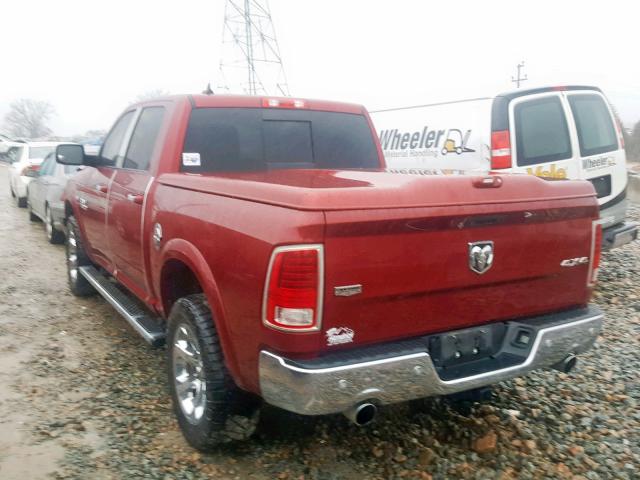 1C6RR7NT9ES379964 - 2014 RAM 1500 LARAM RED photo 3