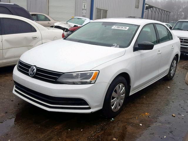 3VW2K7AJ9FM357926 - 2015 VOLKSWAGEN JETTA BASE Սպիտակ լուսանկար 2