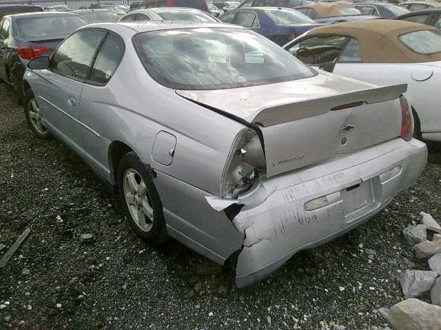 2G1WW12E639215635 - 2003 CHEVROLET MONTE CARL 银色 照片 3